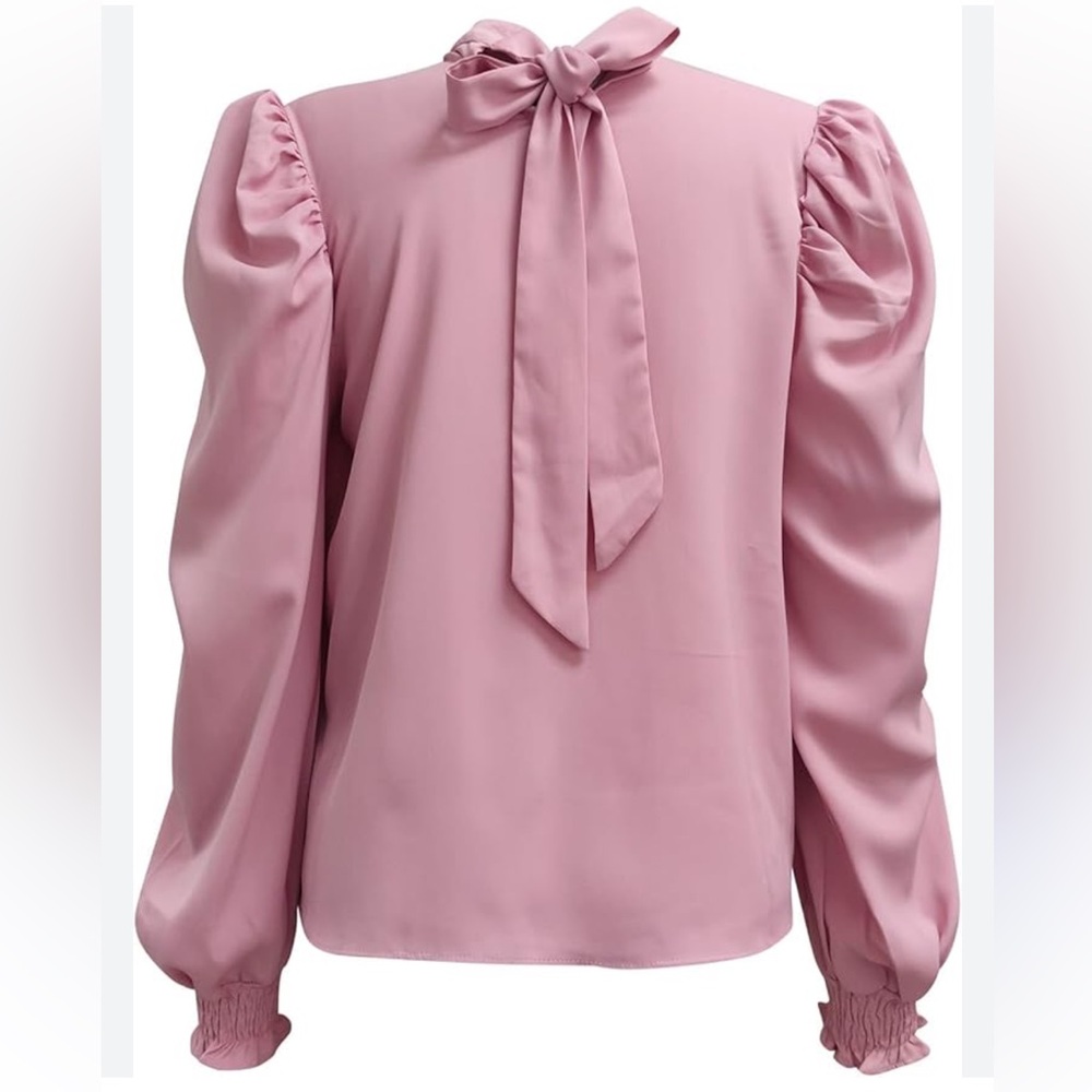 Flying Tomato Pink Blouse with Bow Detail